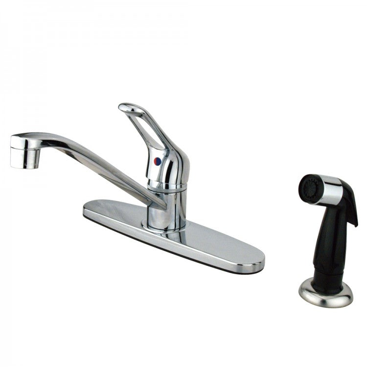 Kingston Brass 16786398 Kb562 Single-handle Centerset Kitchen Faucet, Polished Chrome - Polished Chrome