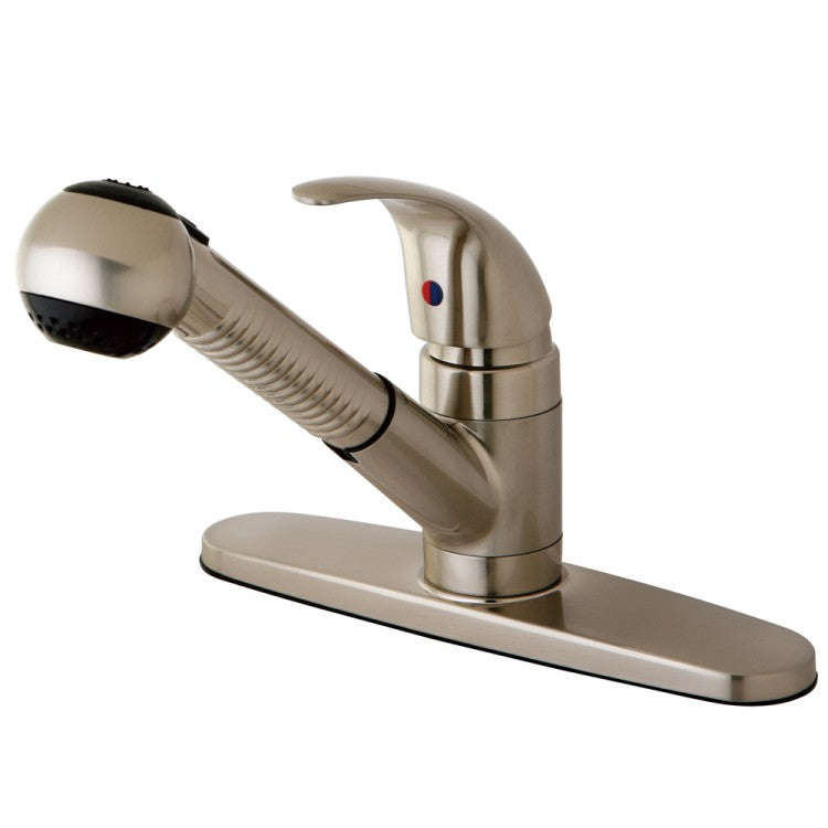 Kingston Brass KB6708LL Kb6708ll Legacy Pull-out Kitchen Faucet, Satin Nickel - Satin Nickel