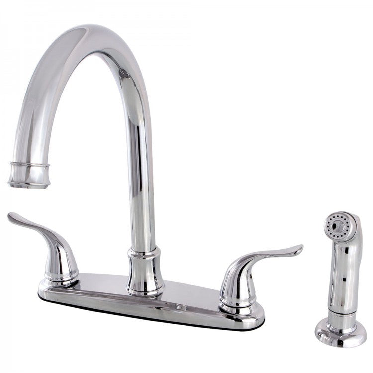 Kingston Brass 44124556 Fb7791ylsp Centerset Kitchen Faucet, Polished Chrome - Polished Chrome