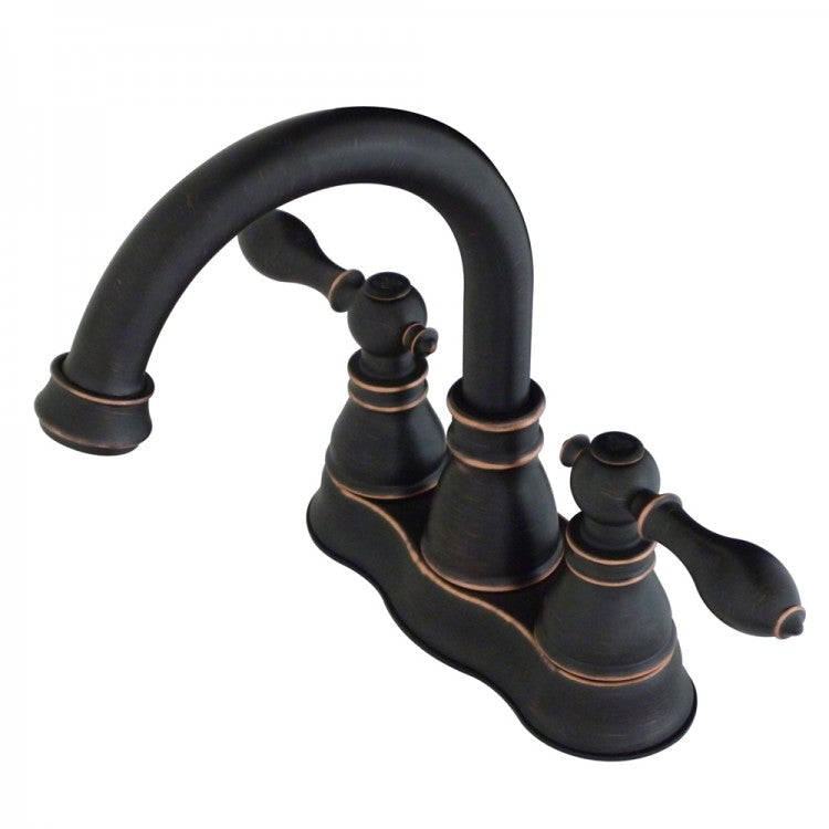 Kingston Brass 44124561 Fauceture Fsc1616acl 4-inch Centerset Lavatory Faucet, Naples Bronze - Naples Bronze