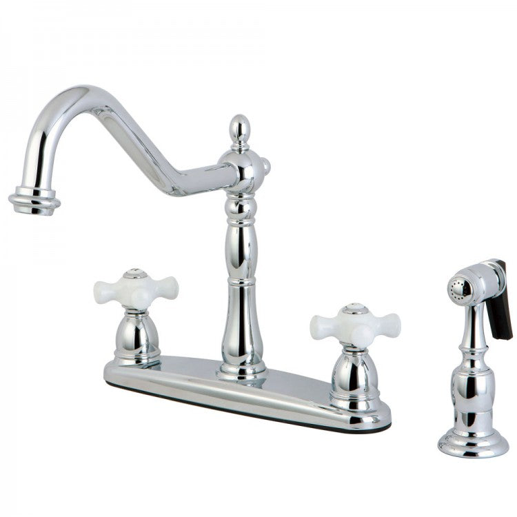 Kingston Brass KB1751PXBS Kb1751pxbs Centerset Kitchen Faucet, Polished Chrome - Polished Chrome