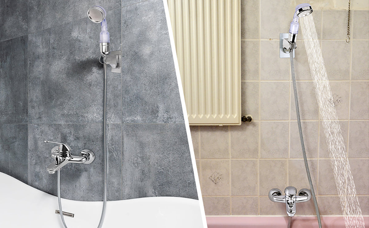 HOMGEN Modern Chrome Bathroom Shower Mixer Taps Set