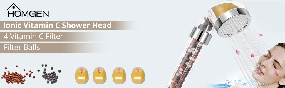 HOMGEN High Pressure Ionic Vitamin C Shower Head – Homgen