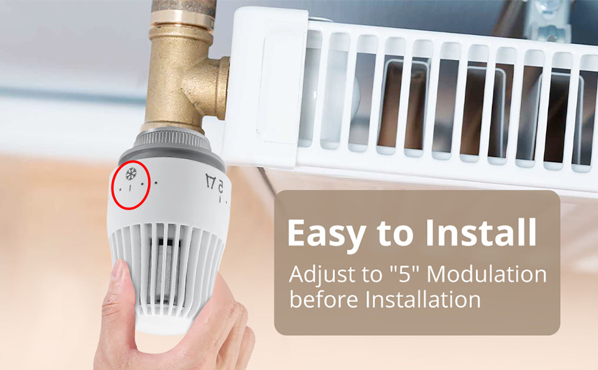 HOMGEN Popular 3Pcs TRV Thermostatic Head Radiator