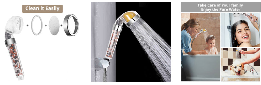 HOMGEN High Pressure Ionic Vitamin C Shower Head