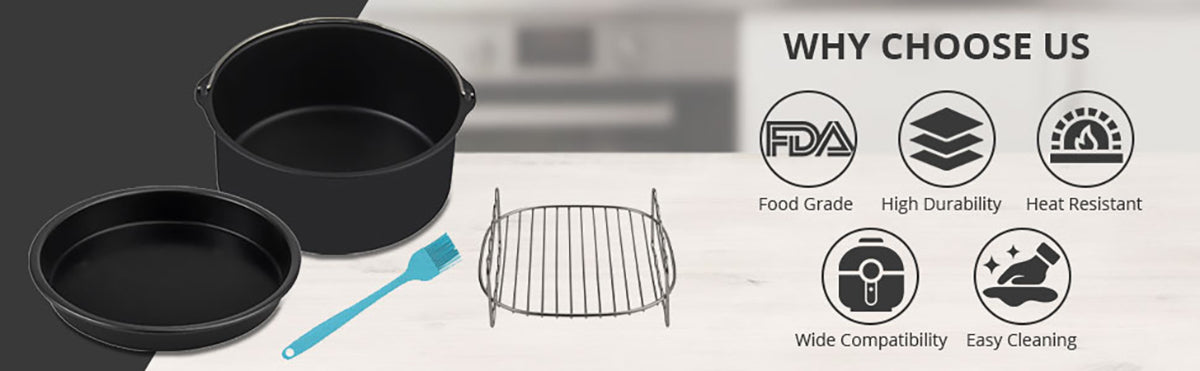 HOMGEN Popular 17Pcs Air Fryer Accessories Set