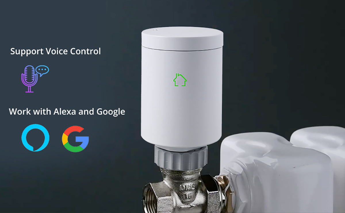 HOMGEN Professional Zigbee M30 x 1.5 Smart Radiator Head (Excluding Gateway)