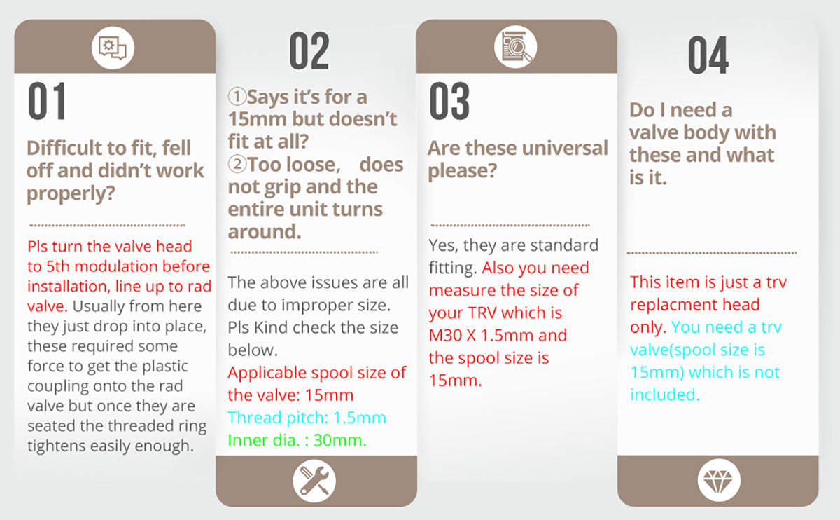 HOMGEN Popular 3Pcs TRV Thermostatic Head Radiator