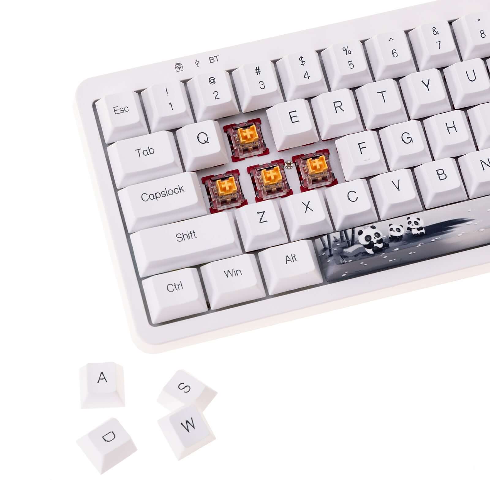GamaKay 143 Keys Panda Keycaps Set