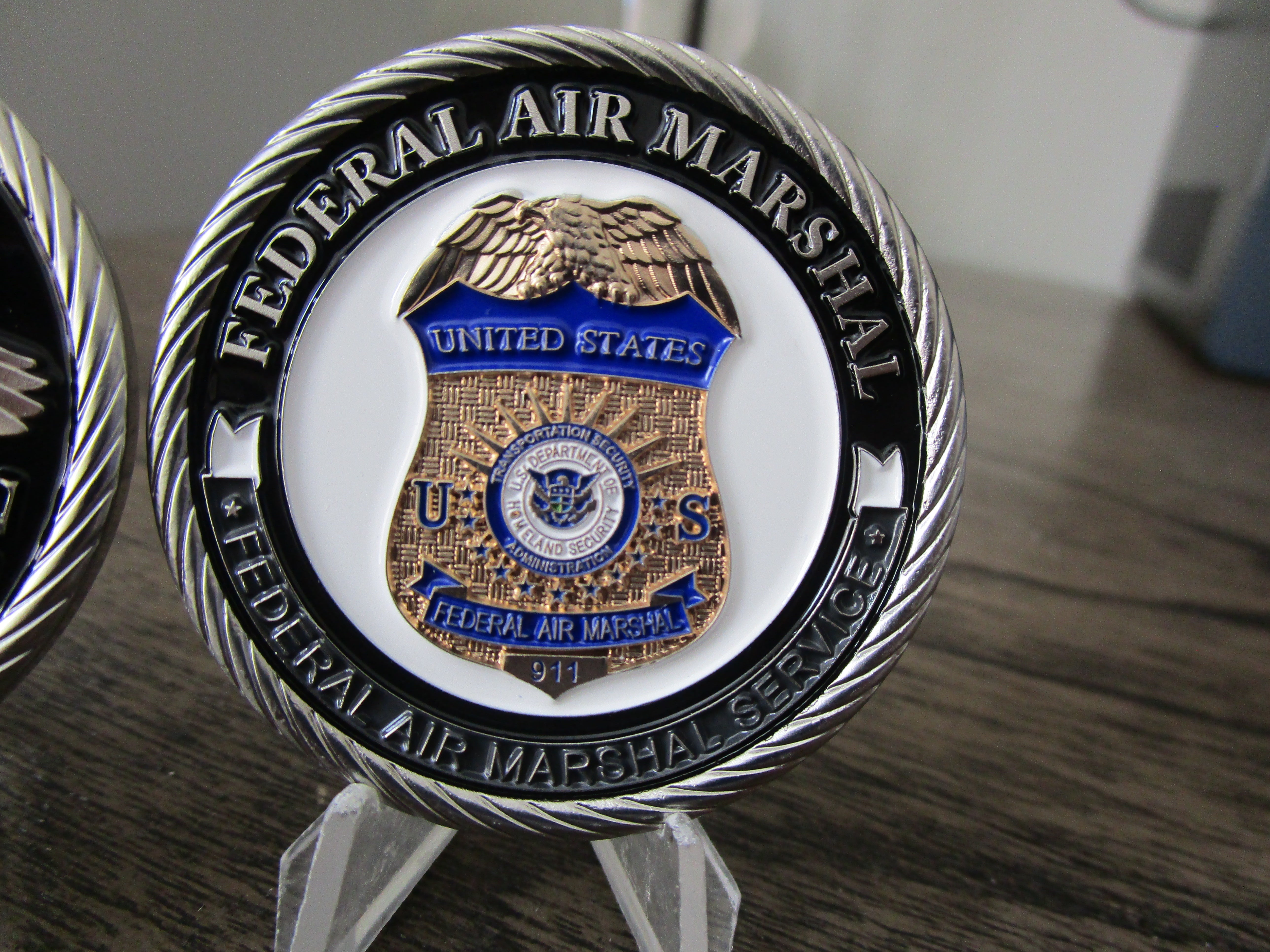 Federal Air Marshal Service FAM Sept. 11th 911 Remembrance Challenge Coin