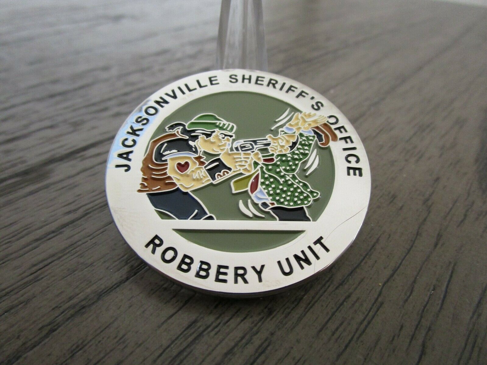 Jacksonville FLA Sheriffs Office Robbery Unit Sheriff Police Challenge Coin