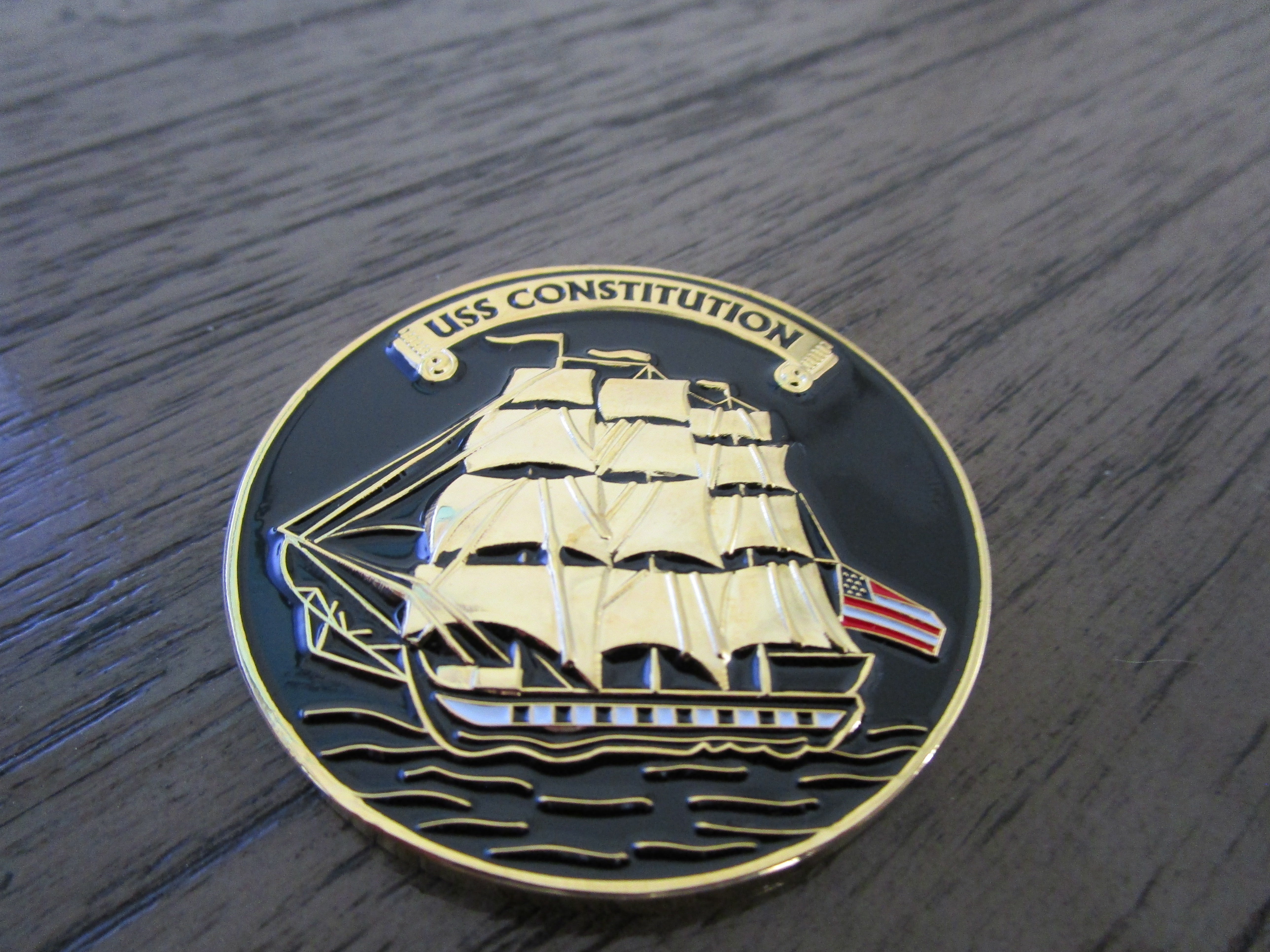 USS Constitution Once A Chief Always A Chief Navy Chief CPO Challenge Coin