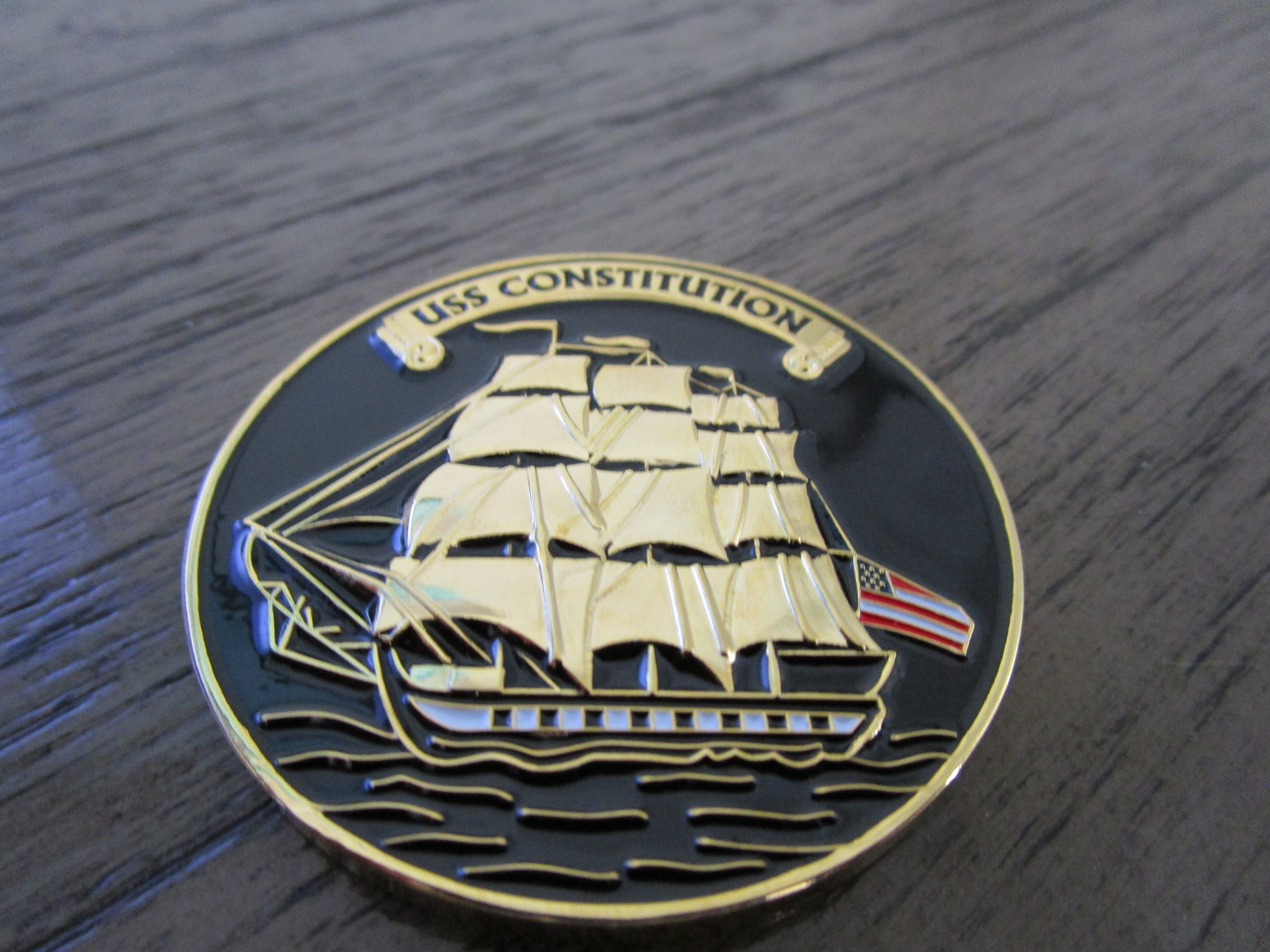 USS Constitution Once A Chief Always A Chief Navy Chief CPO Challenge Coin