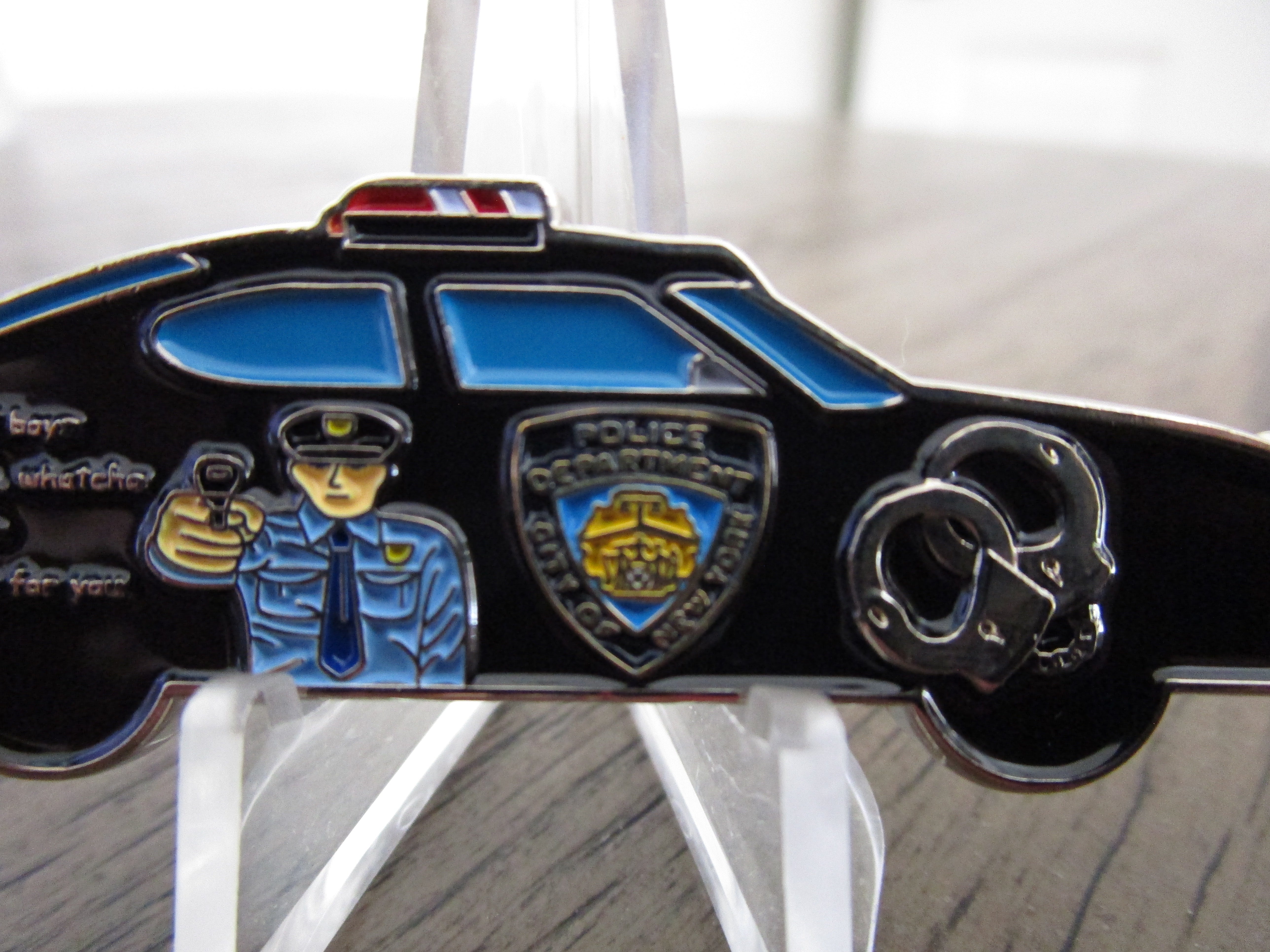 New York Police Dept NYPD Bad Boys Whatcha Goin To Do Patrol Car Challenge Coin