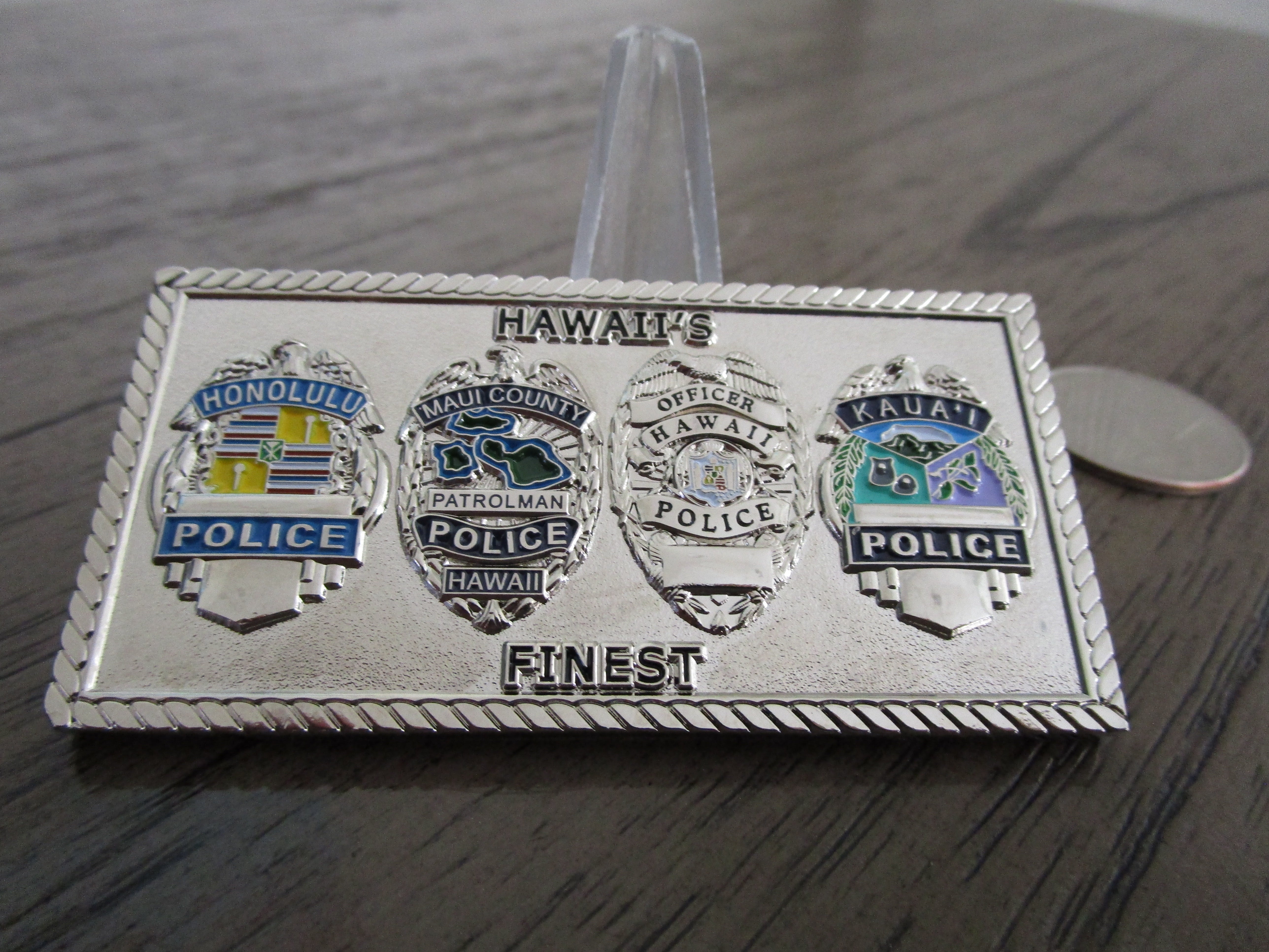 Hawaii Police Serving & Protecting With An Aloha Challenge Coin