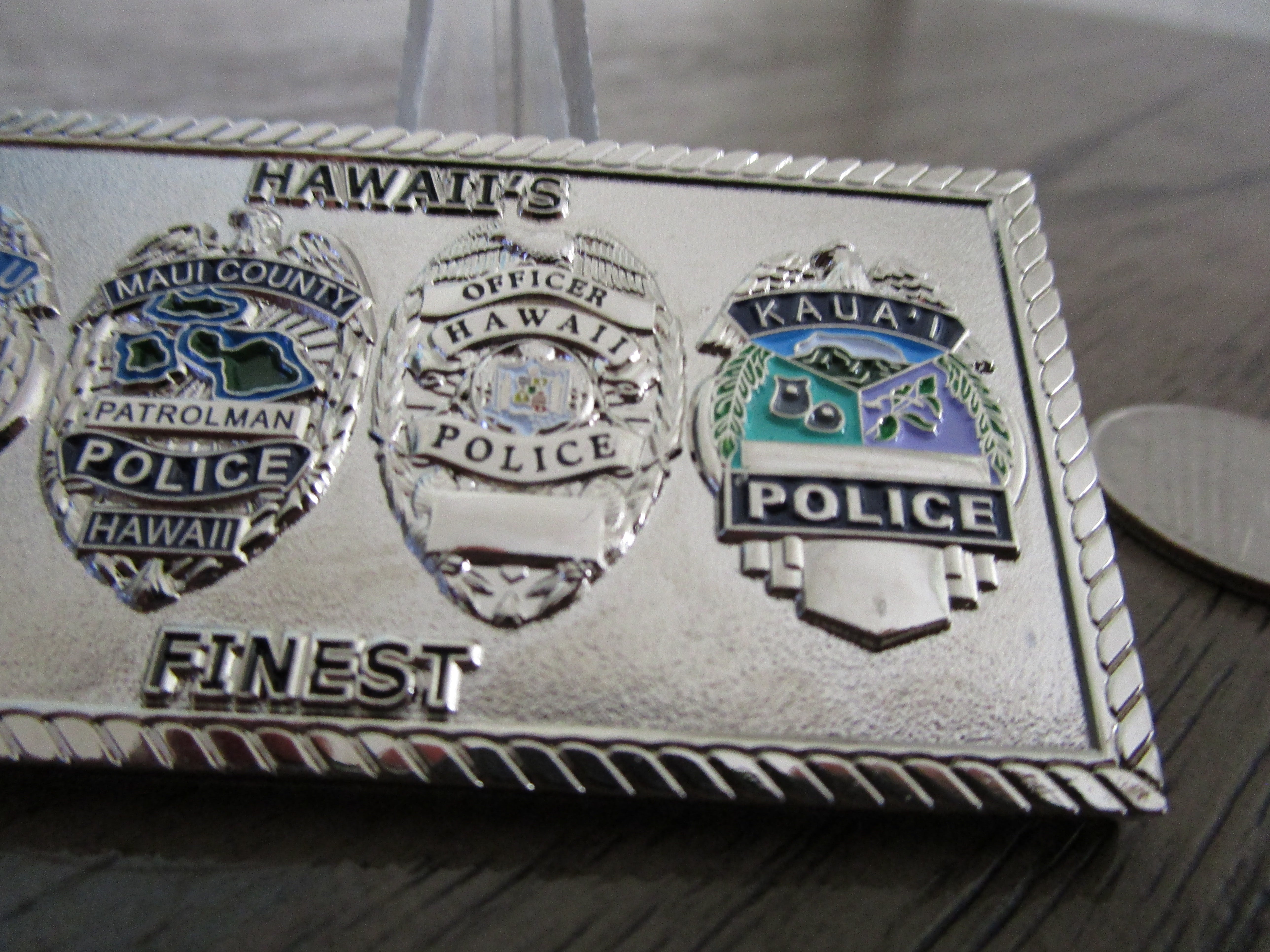 Hawaii Police Serving & Protecting With An Aloha Challenge Coin