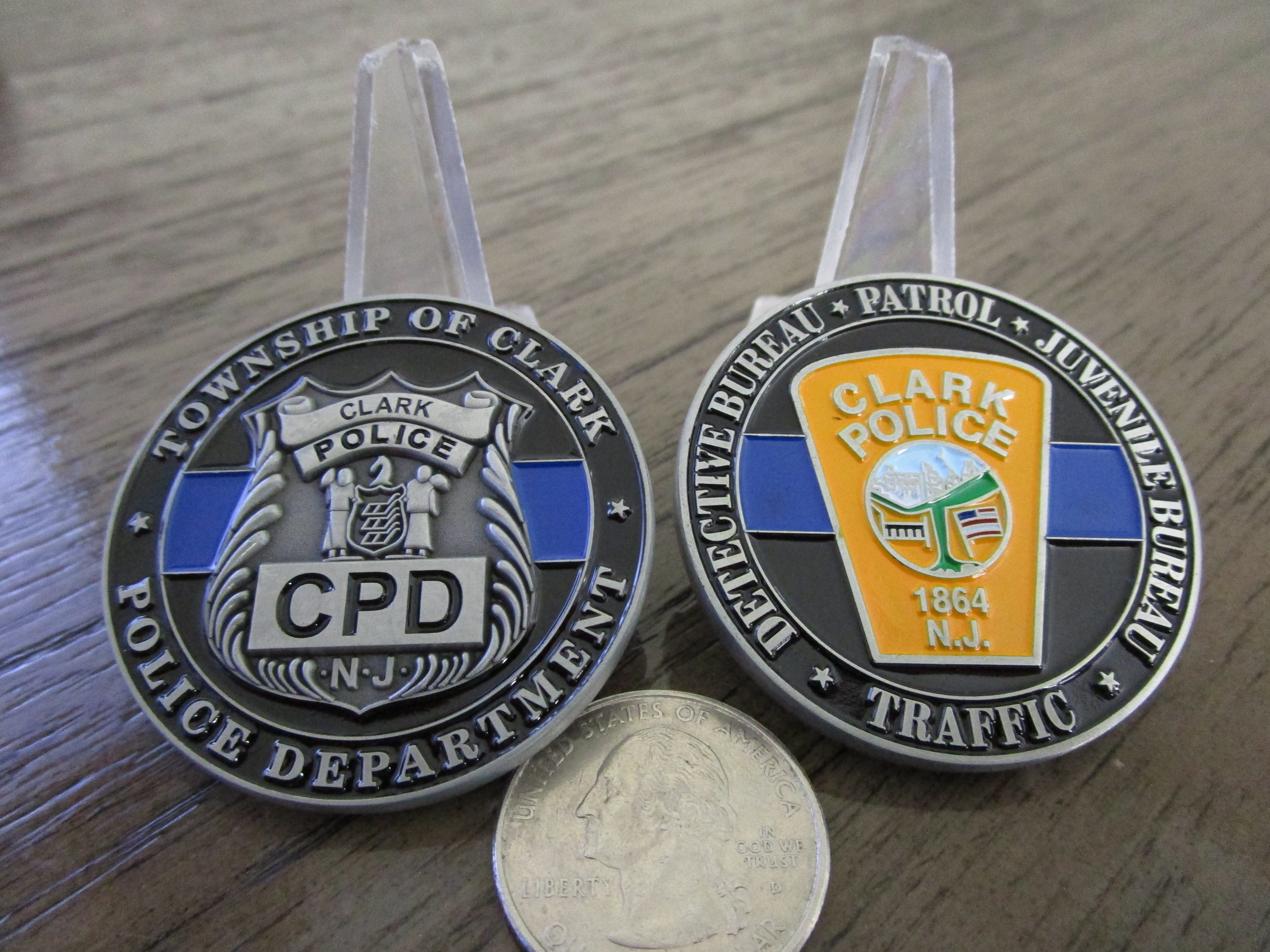 Township of Clark Police Department New Jersey CPD Challenge Coin