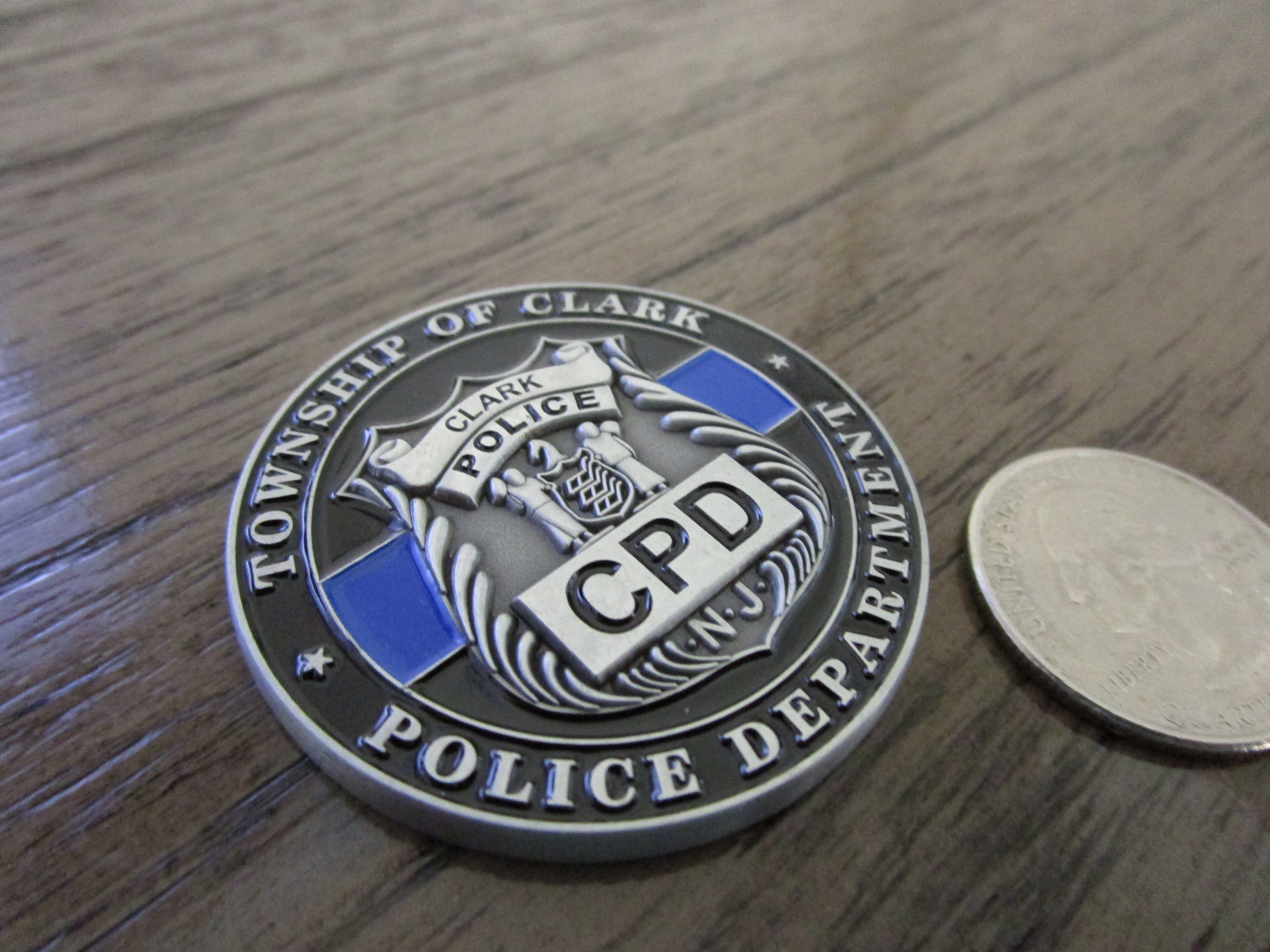 Township of Clark Police Department New Jersey CPD Challenge Coin