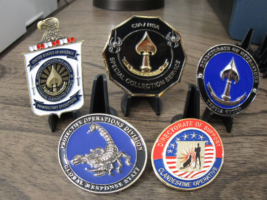 Lot of 16 CIA Challenge Coins SAD SOG Seal Team VI Spy vs Spy NOC