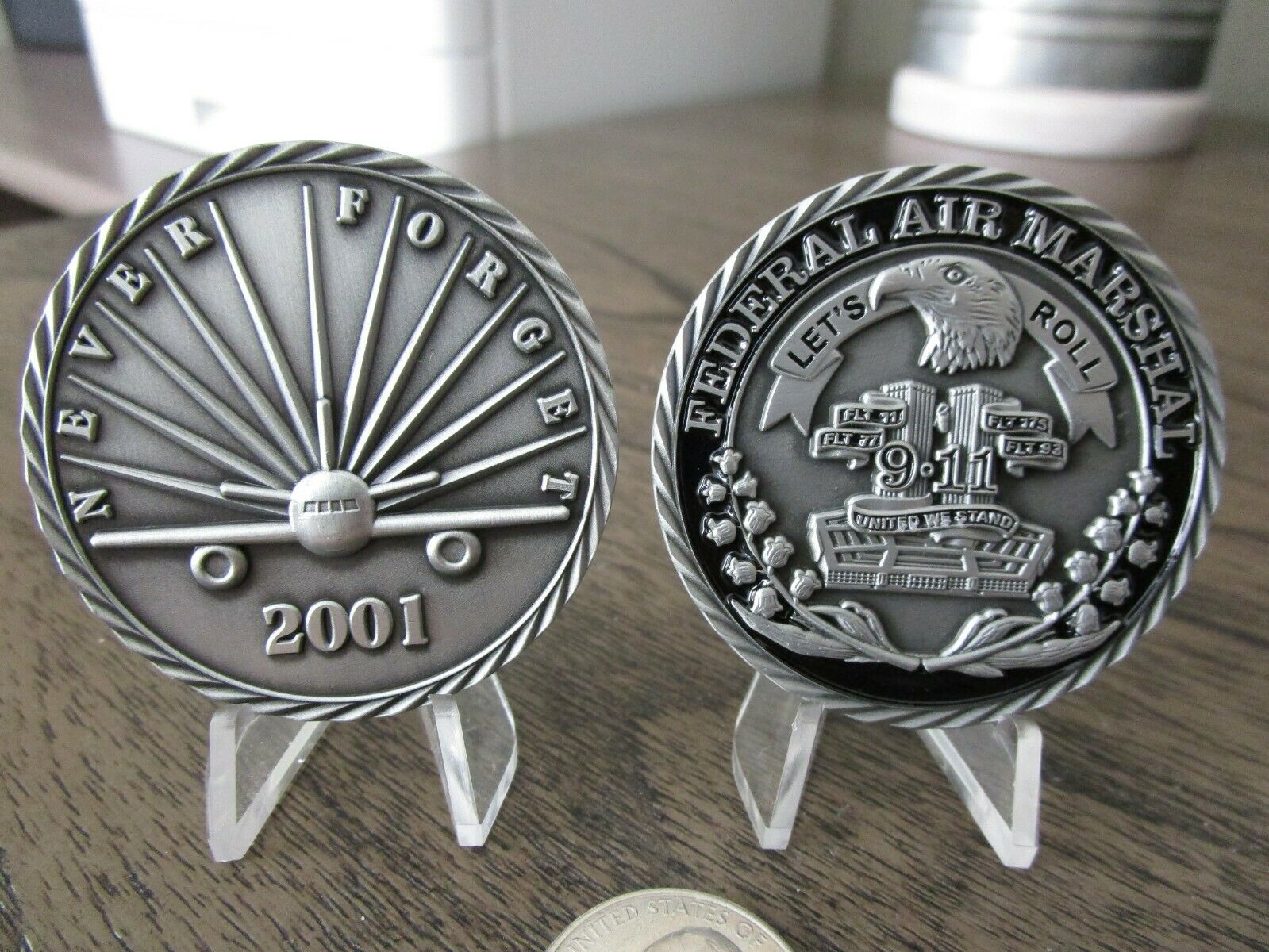 Federal Air Marshal Service FAM FAMS 9/11 20 Years Remembrance Challenge Coin