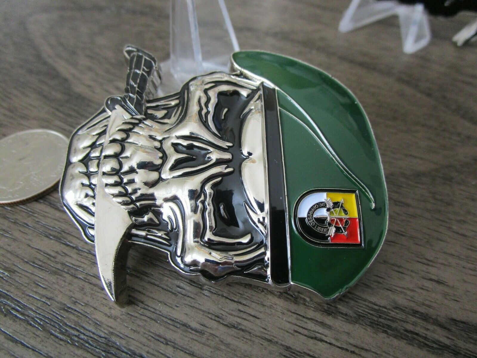 US Army 3rd SFG(A) Special Forces Group Green Berets Creed Reapers Skull Challenge Coin