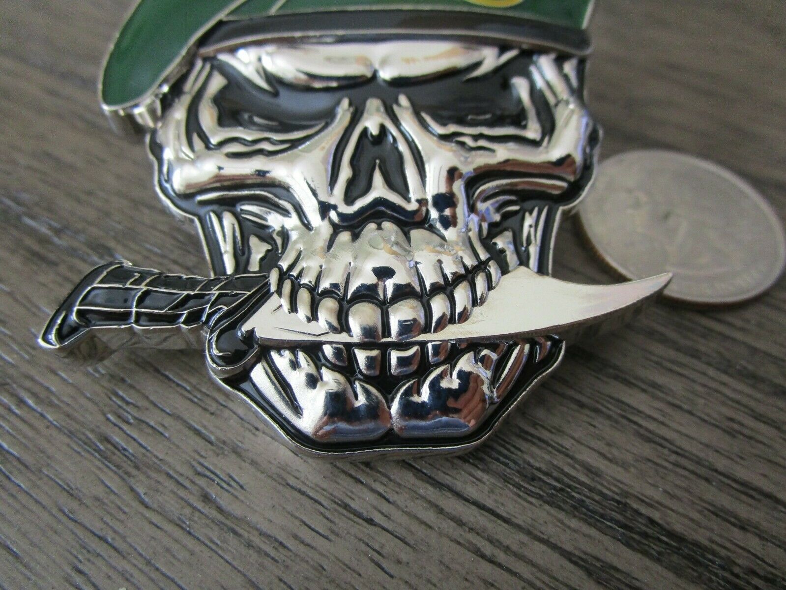 US Army 1st SFG(A) Special Forces Group Green Berets Creed Reapers Skull Challenge Coin