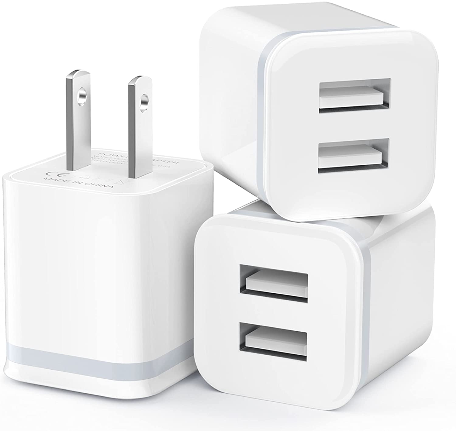USB Wall Charger, Port USB Cube Power Adapter Charger Plug Charging Block