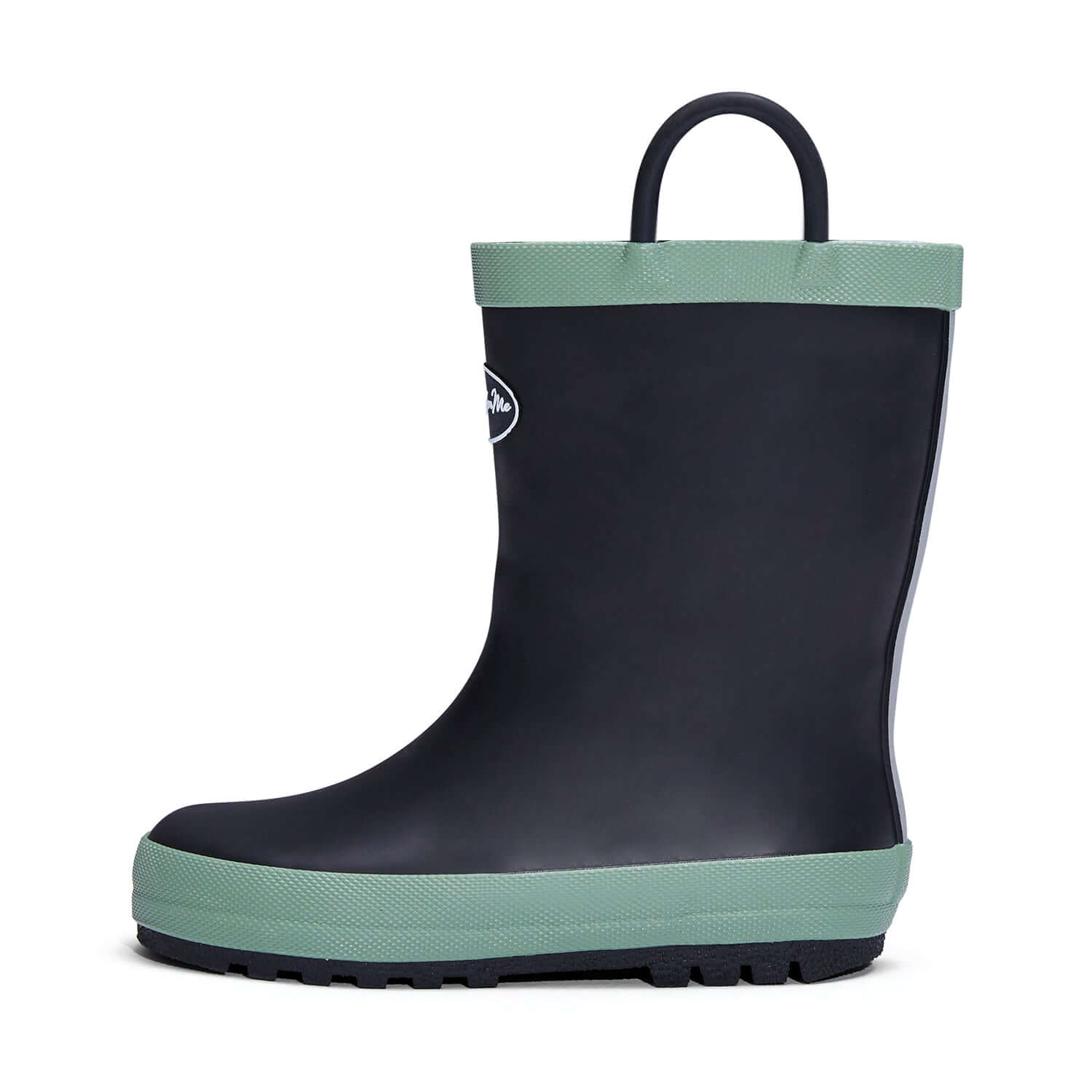 Black Matte Waterproof Rubber Rain Boots