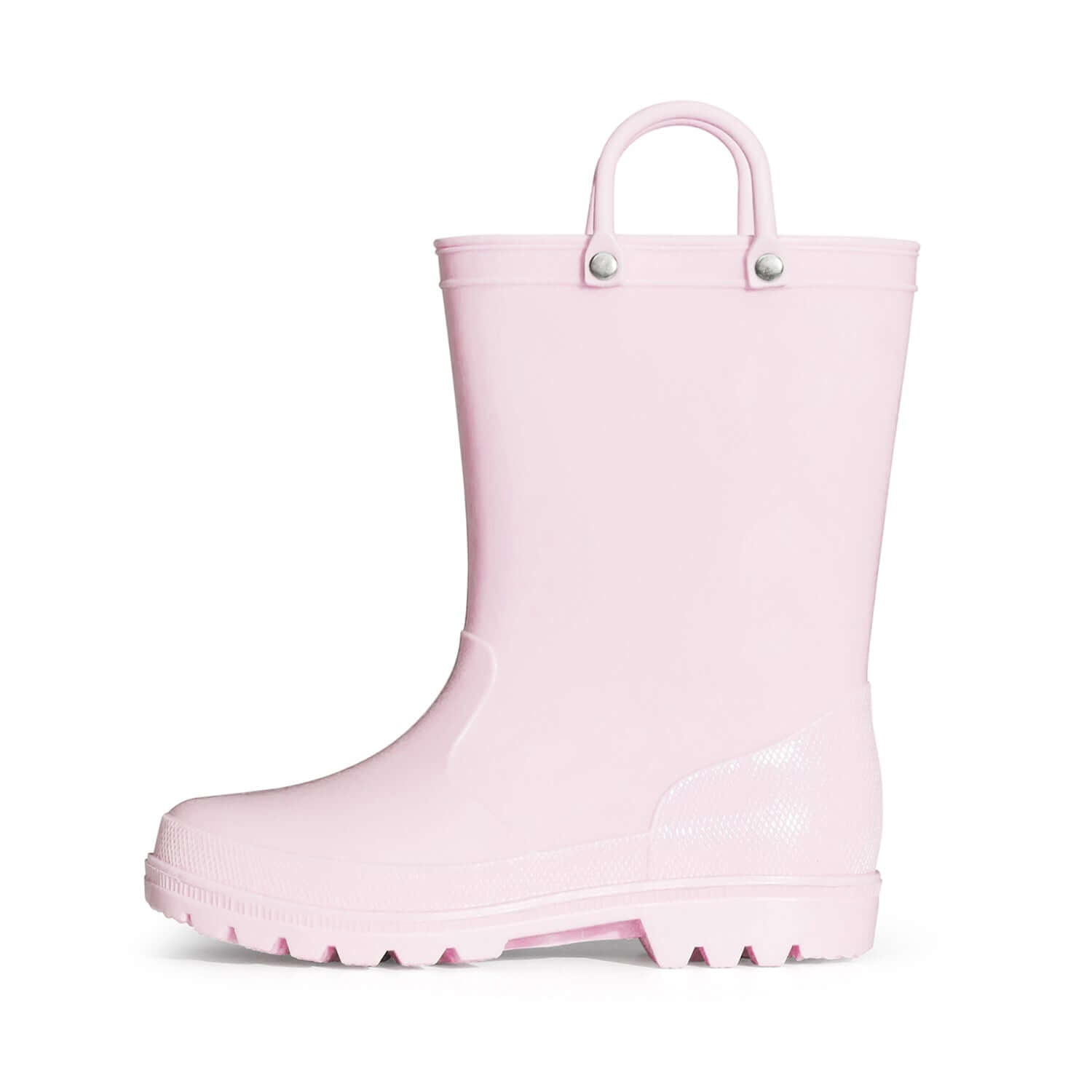 Solid Color Easy-on Handle Rubber Rain Boots