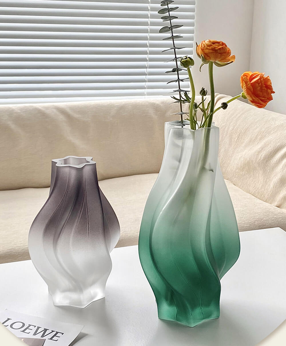 Vase en verre artistique