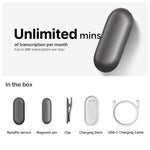 PLAUD NotePin &amp; AI Jaarlijks Onbeperkt Plan | 2-pack
