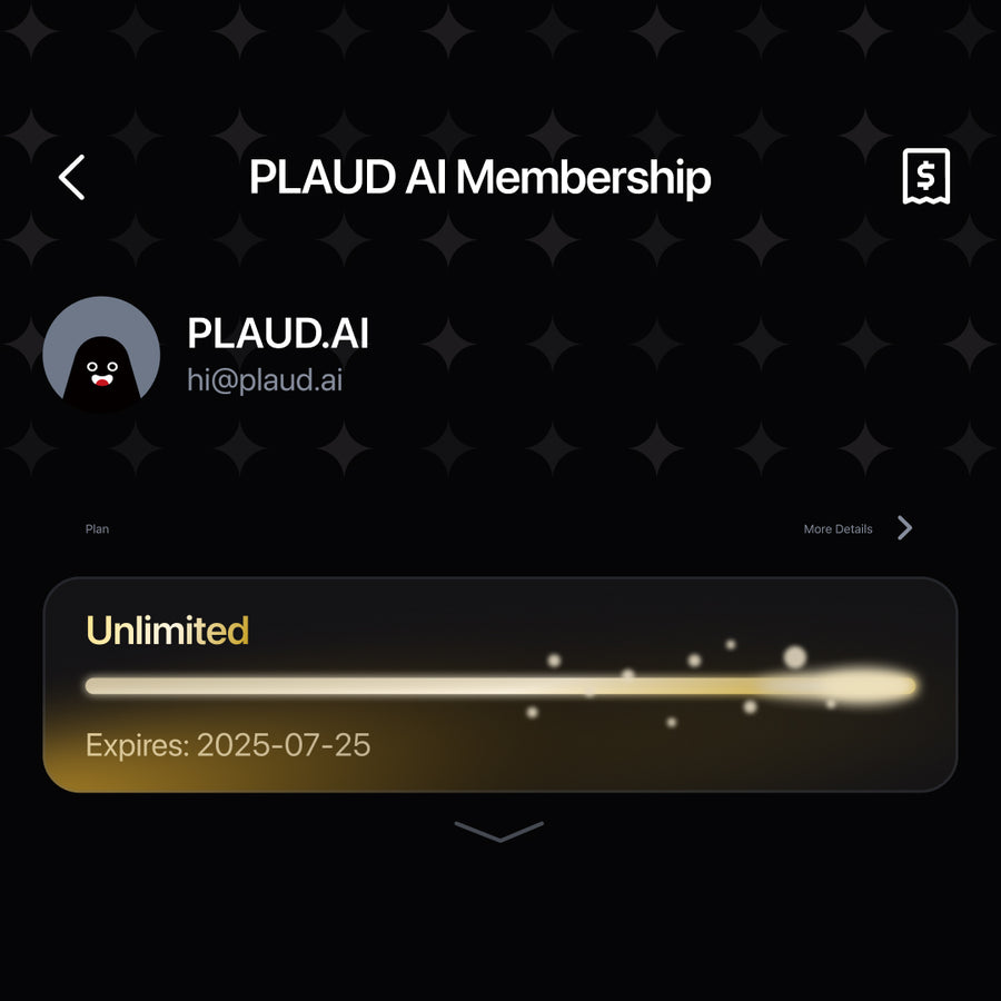 PLAUD AI Annual Unlimited Plan