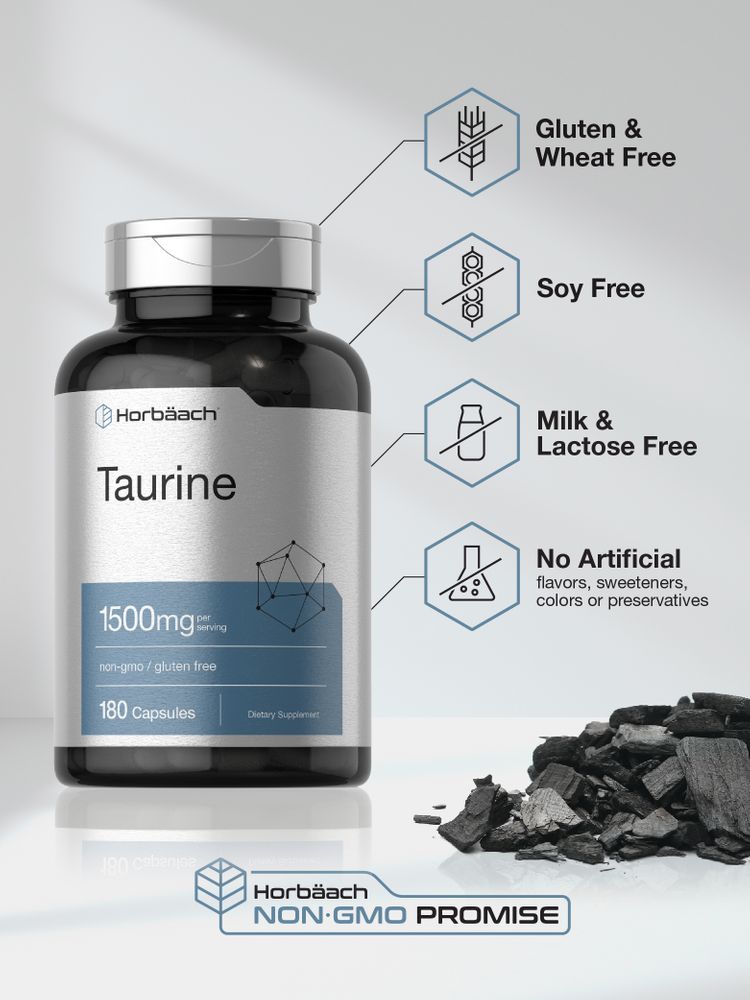 Taurine 1500mg | 180 Capsules