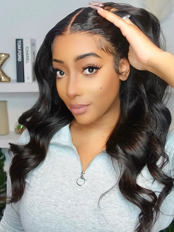 Pre Plucked Natural Hair Liner 13X6 Lace Frontal Kinky Straight Wig