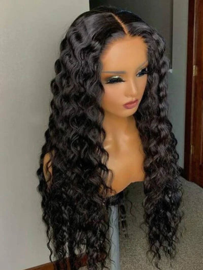 13x4 Loose Deep Pre-Cut HD Glueless Lace Wear & Go Human Hair Wigs