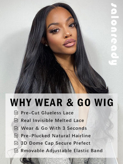 6x4 Wear And Go HD Glueless Lace Closure Water Wave Human Hair Wigs