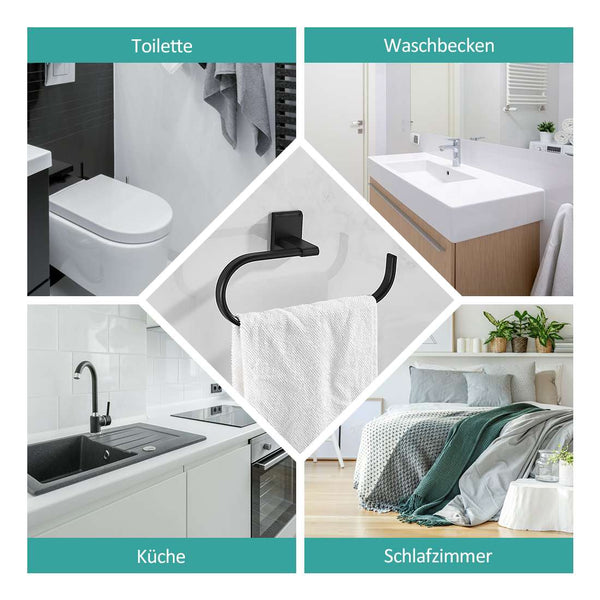 emke j04 handtuchhalter mattschwarz