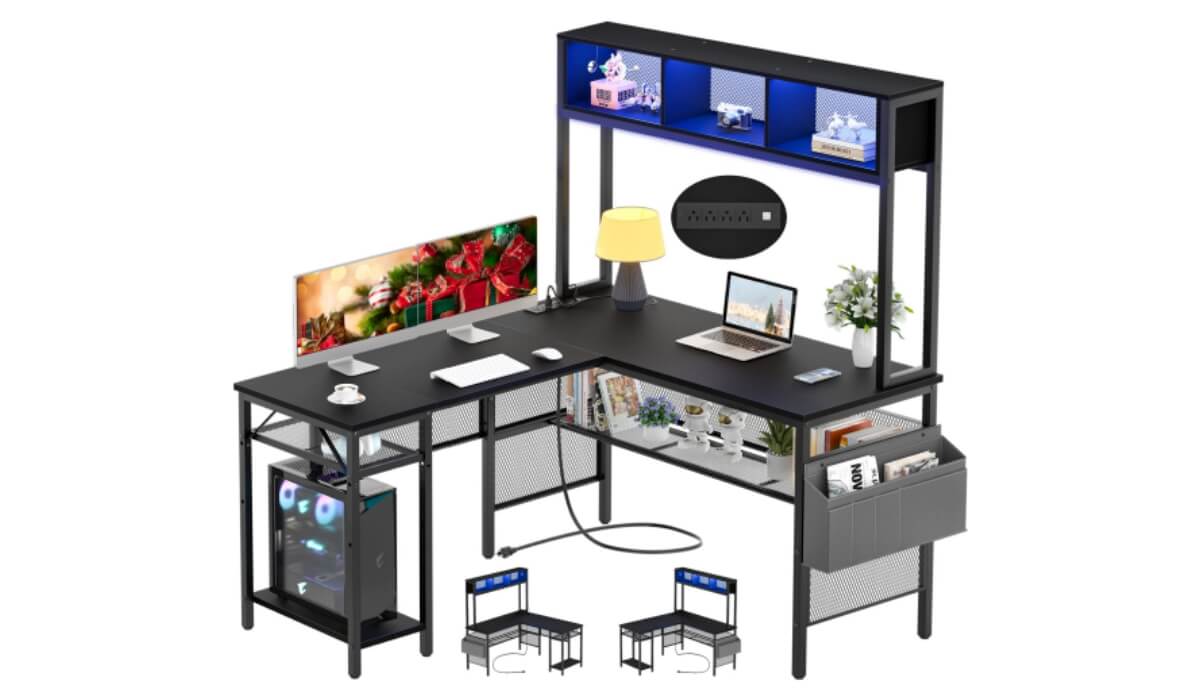 l shaped computer desk