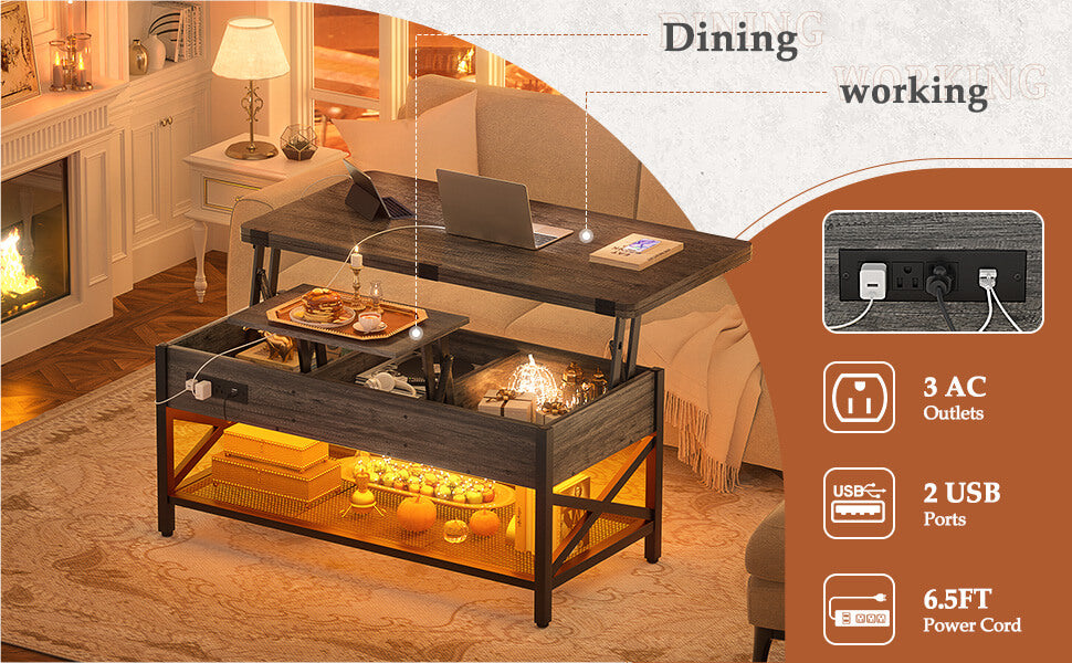 lift top coffee table