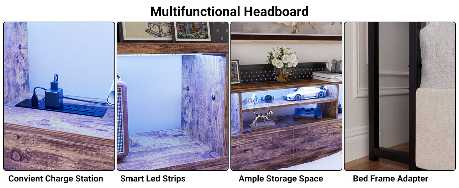 headboard with storage