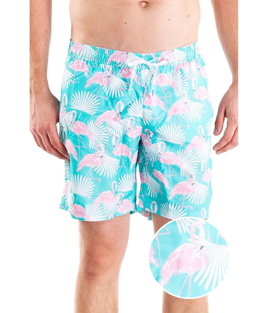 Flirty Flamingo Swim Trunks