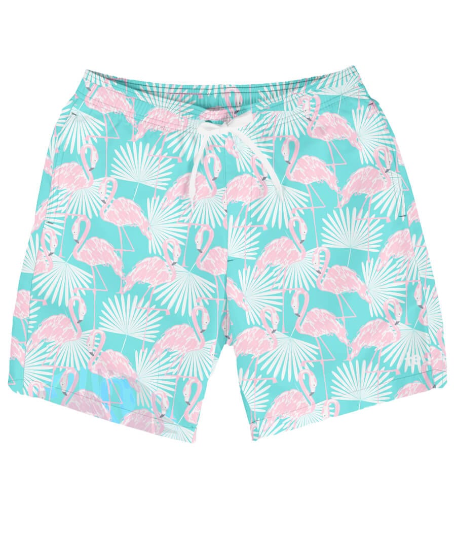 Flirty Flamingo Swim Trunks