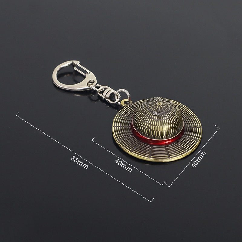 Straw Hat Keychain