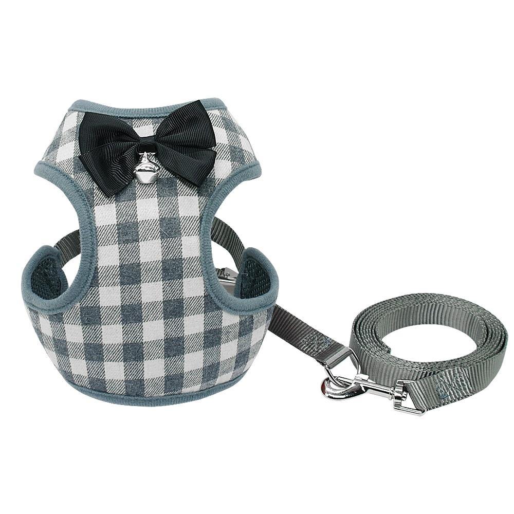 Bowknot Dog Harness and Leash Set