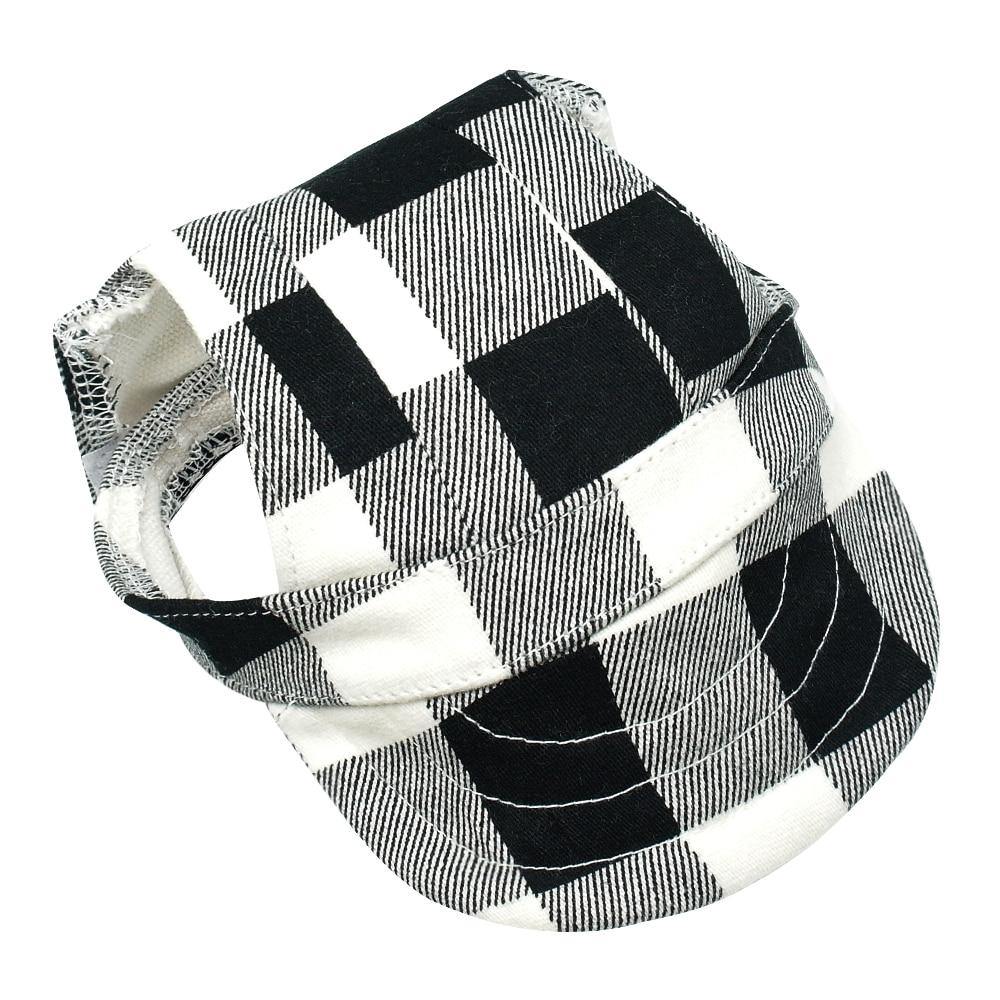 Plaid Summer Dog Baseball Cap