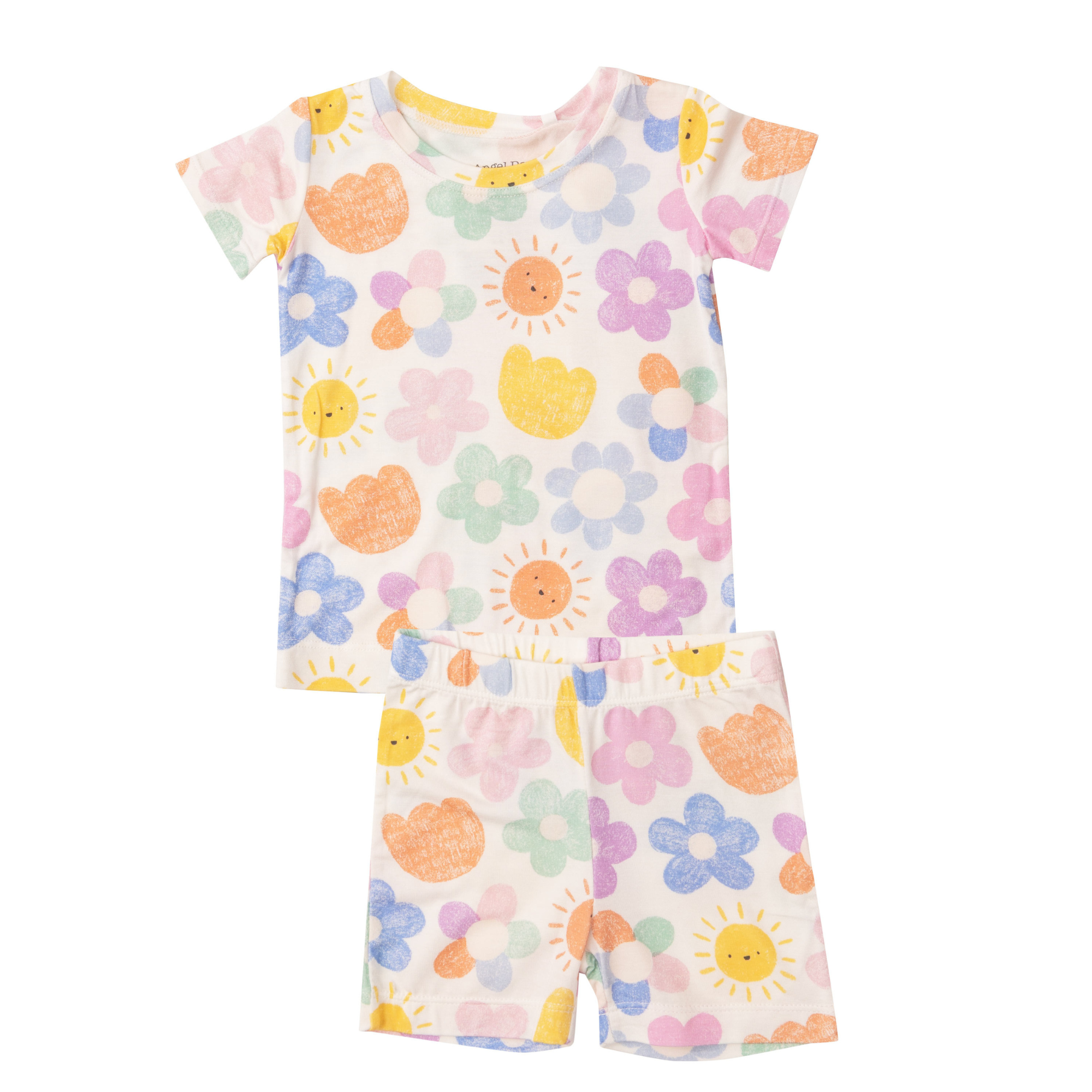 2-Piece Short Loungewear Set, Happy Suns