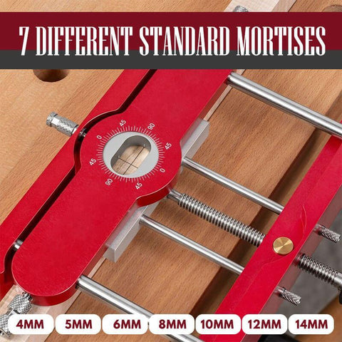 cutting saw machine Precision Mortising Jig and Loose Tenon Joinery Jig 2 in 1 Punch Locator Doweling Jig Connector Fastener Woodworking Tools wood pellet machine