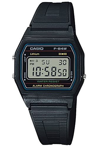 CASIO Watch Standard F-84W-1QJH Black Simple Designed Watch