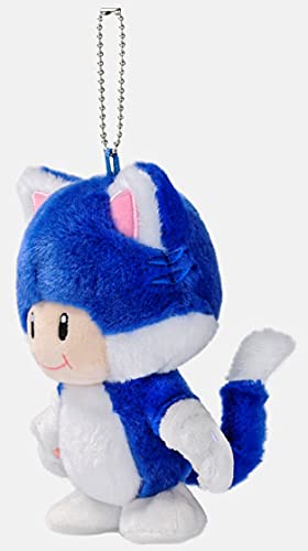 Nintendo Super Mario Mascot Neko (Cat) Kinopio Ball Chain Plush Toy