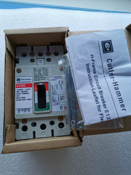 Cuthler-Hammer Cutler Hammer Circuit Breaker E125E, 125A, EGE3125FFG